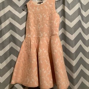 Short blush lace pink dress.